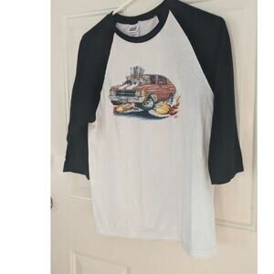 Vintage Chevy SS Muscle Car Long Sleeve Cotton  Anvil Tshirt, SM, Hotrod